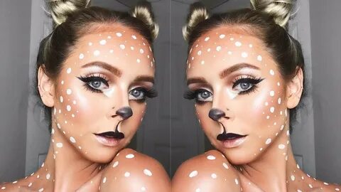 CUTE AND EASY DEER MAKEUP LOOK - YouTube