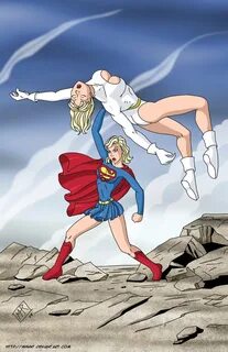 Supergirl vs Galatea DReager1.com