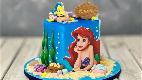 Little Mermaid Cake Ariel Mermaid Cake - YouTube