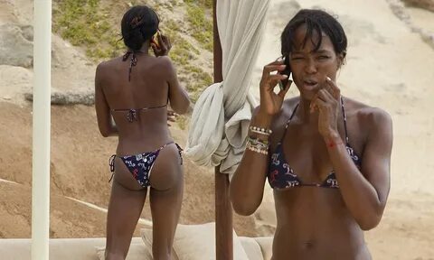 Naomi Campbell wows as she flaunts her toned body in a two p