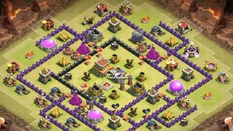 Clash Of Clans Town Hall 8 War Base
