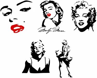 Marilyn Monroe svg Bundle (SVG), (png) (dxf) Money Back Guar