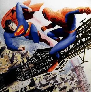 Spiderman vs superman, Alex ross, Spiderman