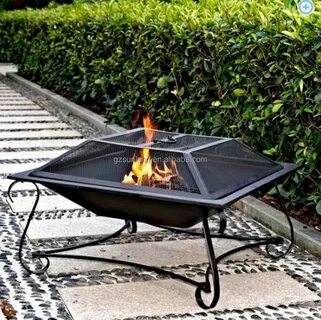 Wood-burning Fire Pit With Natural Slate Tile Top - Buy Deep