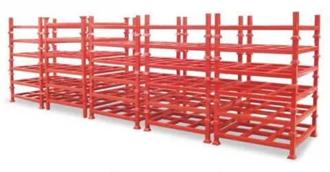 Heavy Duty Portable Steel Stack Rack Used In Warehouse Space