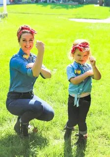 Easy Rosie the Riveter Costume - Leggings 'N' Lattes