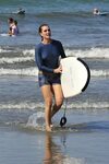 Brooke Shields - Surfing Lesson in Costa Rica, March 2015 * 