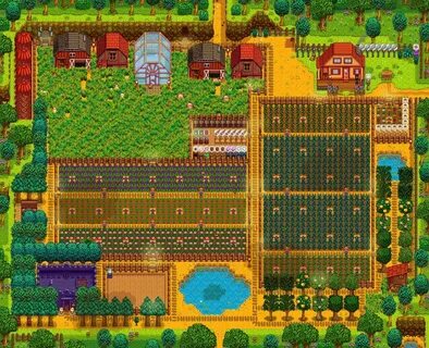 Incrível layout para a sua fazenda no endgame para o stardew