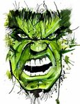 #Hulk #Fan #Art. (10 Hulk Splat) By: TheArtofFish. (THE * 3 
