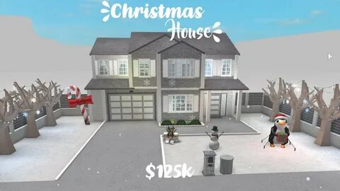 Christmas Suburban Home Roblox Bloxburg Youtube