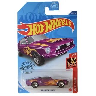 Hot Wheels Базовая машинка 68 Shelby GT500, фиолетовый, 5785