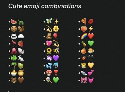 Cute Emoji Combinations 💕 Cute emoji combinations, Emoji com