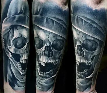 Skull tattoo by A D Pancho Post 13830