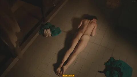Danielle Cormack lying naked scene from Wentworth