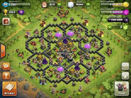 Th 9 base calsh of clans - Clash Картинки