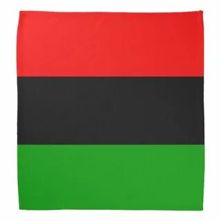 Red, Black, Green Pan African Flag Bandana Zazzle.com in 202