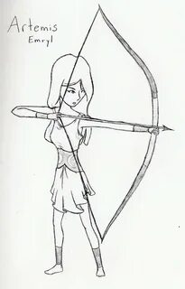 Anime Artemis Goddess Drawing