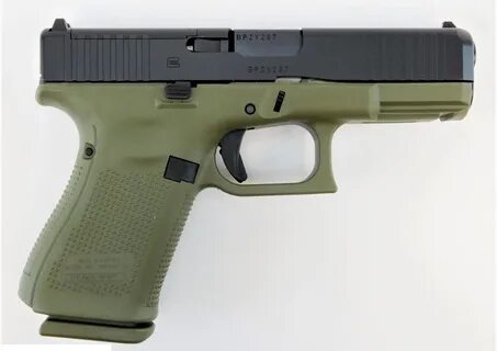 Glock 19 Gen5 MOS FS Battlefield Green 9mm Pistol, Modular O