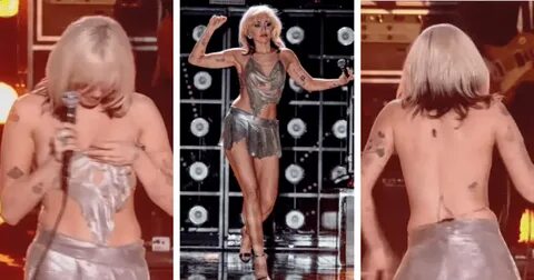 Miley Cyrus suffers wardrobe malfunction while co-hosting Ne