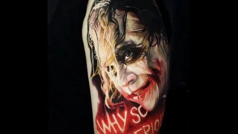 Why so serious joker tattoo by @q_tattoos - YouTube