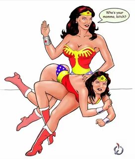 Chicago Spanking Review Comics Page 1 - Wonder Woman Spanks 