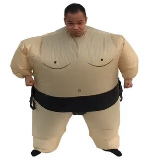 Inflatable Sumo Costume Suits Wrestler Halloween Purim Costu