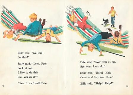 DICK and JANE: "Fun With Our Friends" Illustration, 1962