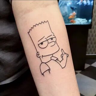 #tattoos #tattooideas #bartsimpson #thesimpsons #blackwork #