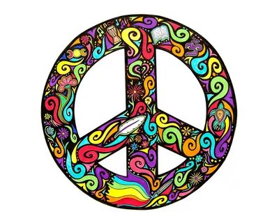 Peace sign art, Hippie sticker, Circle art