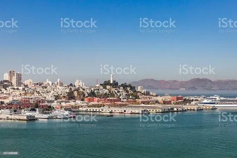 Pemandangan Dari Treasure Island Ke San Francisco Foto Stok 