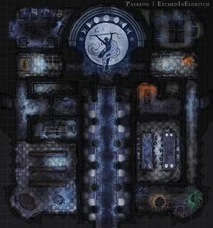 Abandoned Temple of Eilistraee 29x31 : battlemaps in 2021 Fa