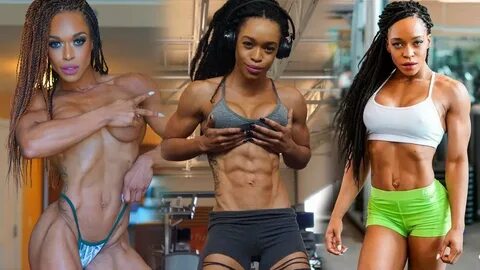 Lola Montez - Muscular Woman - Black Female Fitness Workout 