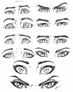Eye Expressions Male and Female by robertmarzullo.deviantart