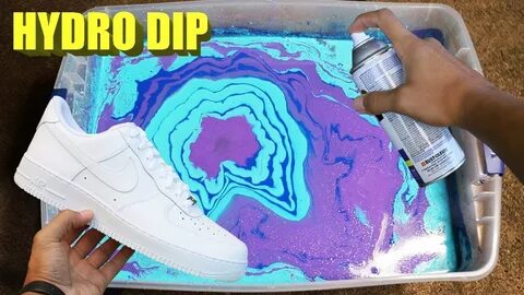 Hydro Dip Custom Nike AIR Force 1 - YouTube