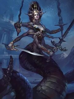 Naga Queen. Fanart Heroes3 Behance