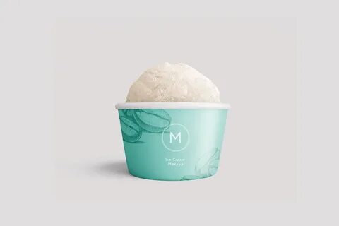 Ice Cream Paper Cup Mockup on Behance