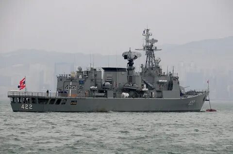 Img177909pp Royal Thai Navy ship in Hong Kong Harbour flyi. 