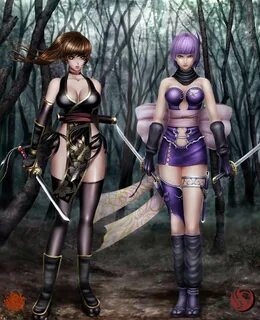 Collab- Ayane and Kasumi Dark by Moemichan on DeviantArt