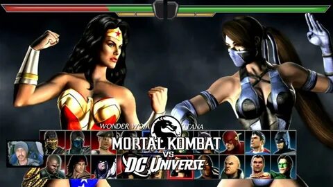 Mortal kombat vs DC Universe Wonder Woman vs Kitana & Catwom