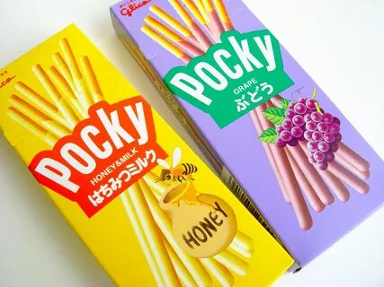 Honey & Milk Pocky and Grape Pocky Official site (in Japan. 