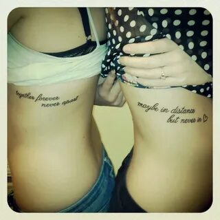 Sister tattoos 3 Together forever, never apart. Maybe in dis