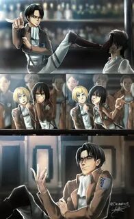 I'm Watching You... Ft. Captain Levi + Mikasa by Clasmaticii