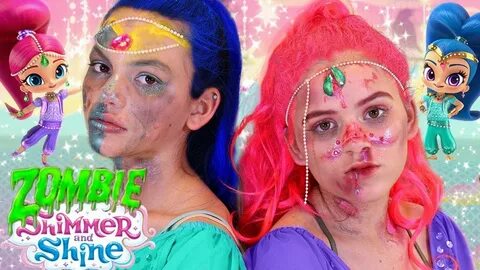 Shimmer and Shine Zombie Makeup Tutorial! Halloween Costume 