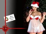 Merry Christmas Hot Dress Model Girl HD Wallpaper - Stylis. 