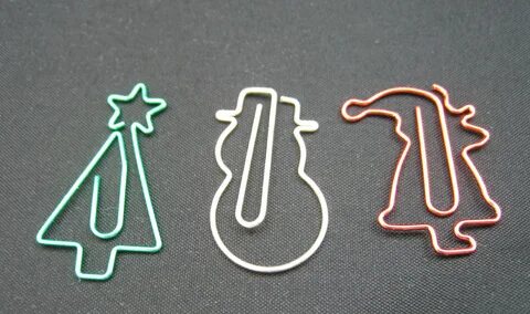 Midori-D-Clips-Christmas-Edition-Paper-Clips-Tree-Snowman-Sa