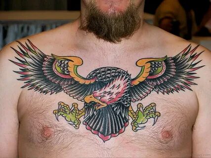 54 Classy Eagle Bird Tattoos On Chest - Tattoo Designs - Tat