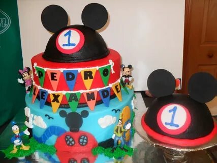 Mickey Mouse Clubhouse 1st birthday with smash cake Birthday