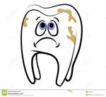 Cartoon Tooth With Cavity Related Keywords & Suggestions - C