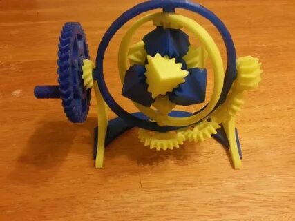 The Amazing Gyroscopic Cube Gears! by joefe - Thingiverse 3d