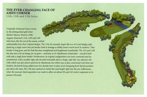 Map Of Augusta National Golf Club
